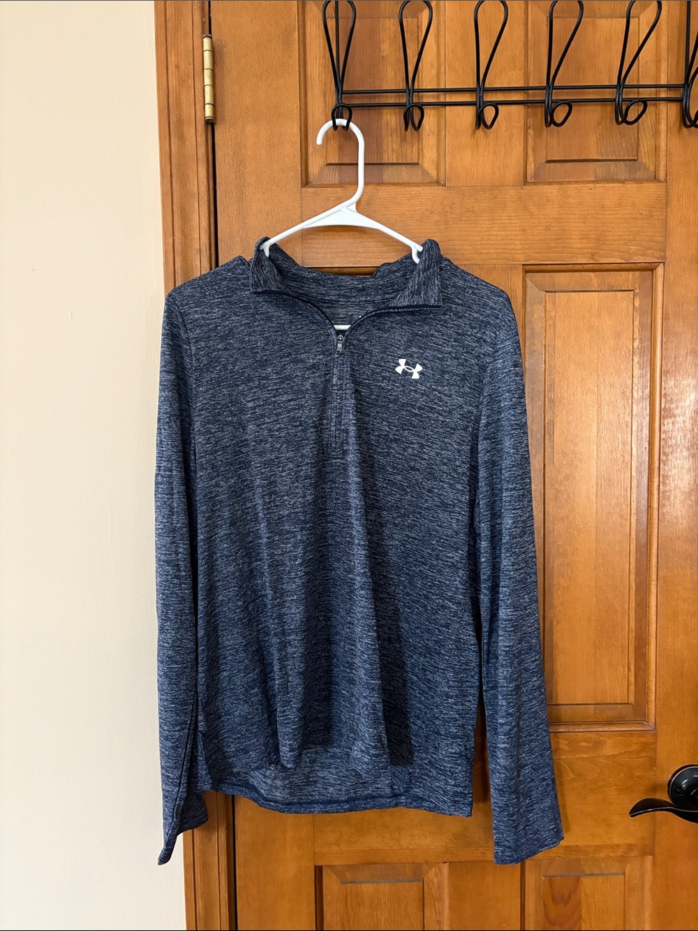 Under Armour Men’s Dark Blue Heather Quarter-Zip Pullover